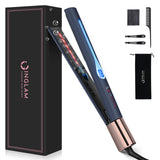 Infrared 1" Flat Iron for Hair, Negative Ions