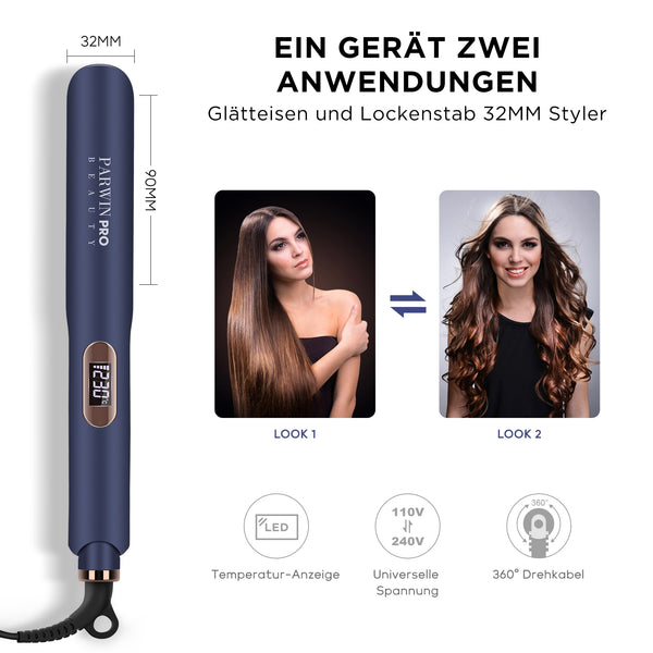 32 MM Glätteisen Locken und Glätten