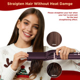 Dual Voltage Hair Dryer Brush, PARWIN PRO BEAUTY 7-in-1 Hair Styling Tools with Air Straightener & Auto Wrap Curlers for Straightening/ Drying/ Curling/ Styling/Volumizer, Gift Edition