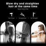 Air Straightener Flat Iron, IG INGLAM 2 in 1 Wet to Dry for Hair Styling, 200 Million Negative Ions, No Heat Damage for All Hair Types