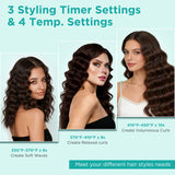 Aima Beauty 1 Inch(25MM) Deep Waver for Hair, Hair Waver for Mermaid Waves, 2 Barrel Hair Crimper, Easy to use & Fast Heating, Light Green