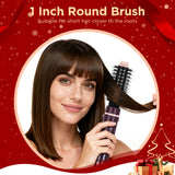 Dual Voltage Hair Dryer Brush, PARWIN PRO BEAUTY 7-in-1 Hair Styling Tools with Air Straightener & Auto Wrap Curlers for Straightening/ Drying/ Curling/ Styling/Volumizer, Gift Edition