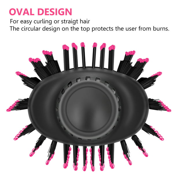 Hot Air Brush, Aima Beauty Salon One-Step Hair Dryer and Volumizer, 4-in-1 Upgrade Hair Dryer Brush Black Red