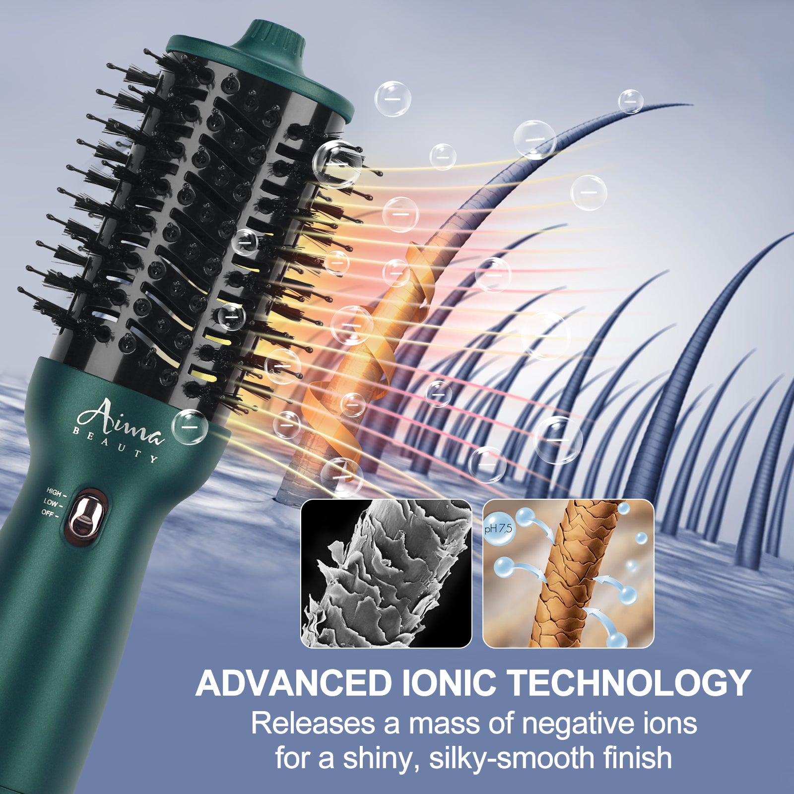 Air Blow Brush ブラック　エアブロースティック　AV Beauty 常識を覆す蘇生ヘアドライヤー「エアーブロースティック」から
