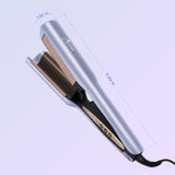 Aima Beauty 25mm Deep Wave Curling Iron, Hair Waver for Mermaid Waves, 2 Barrel Hair Crimper, Easy to use & Fast Heating, Purple