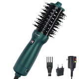 Dual Voltage Hair Dryer Brush, Aima Beauty 4 in 1 Travel Hair Dryer for Hair Styling, 2.3 Inch Ionic Blow Dryer Brush, Good for Travel and Gift