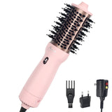 Dual Voltage Hair Dryer Brush, Aima Beauty 4 in 1 Travel Hair Dryer for Hair Styling, 2.3 Inch Ionic Blow Dryer Brush, Good for Travel and Gift