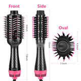 Hot Air Brush, Aima Beauty Salon One-Step Hair Dryer and Volumizer, 4-in-1 Upgrade Hair Dryer Brush Black Red