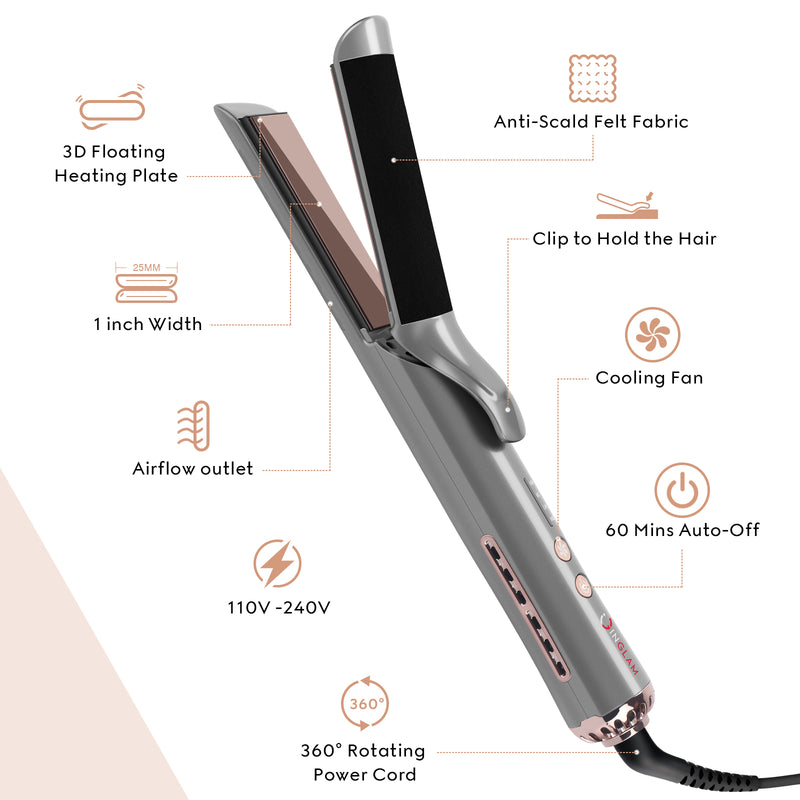 Airflow-Styler Hair Straightener 2 in 1