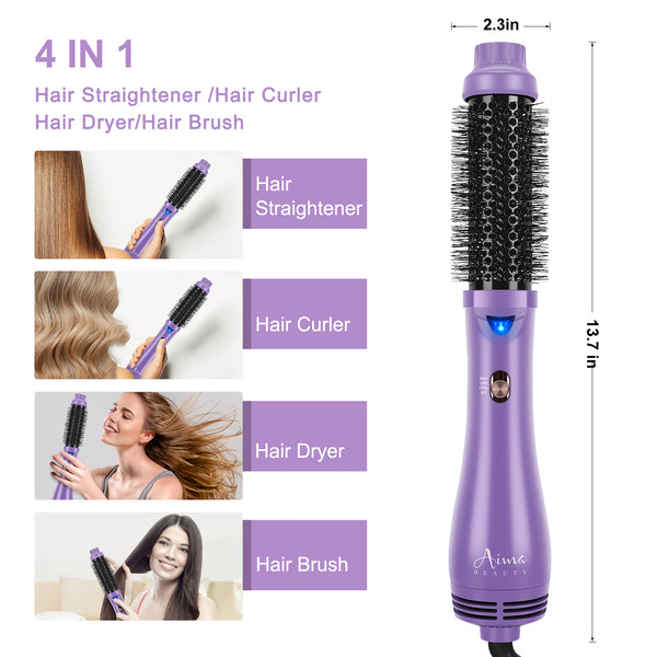 4-in-1 Hair Dryer Brush, Upgrade Purple