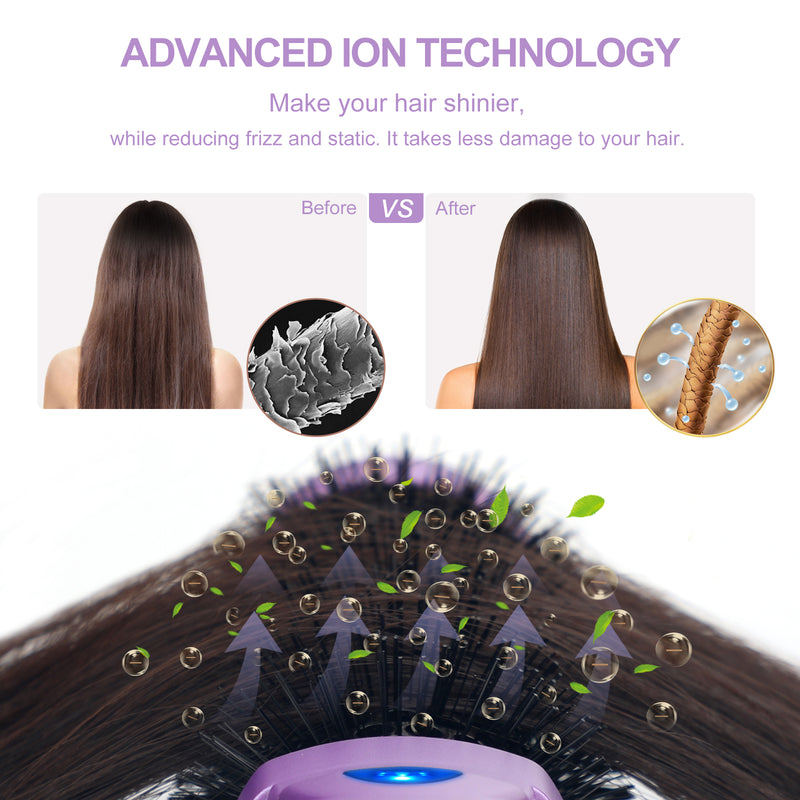 4-in-1 Hair Dryer Brush, Upgrade Purple