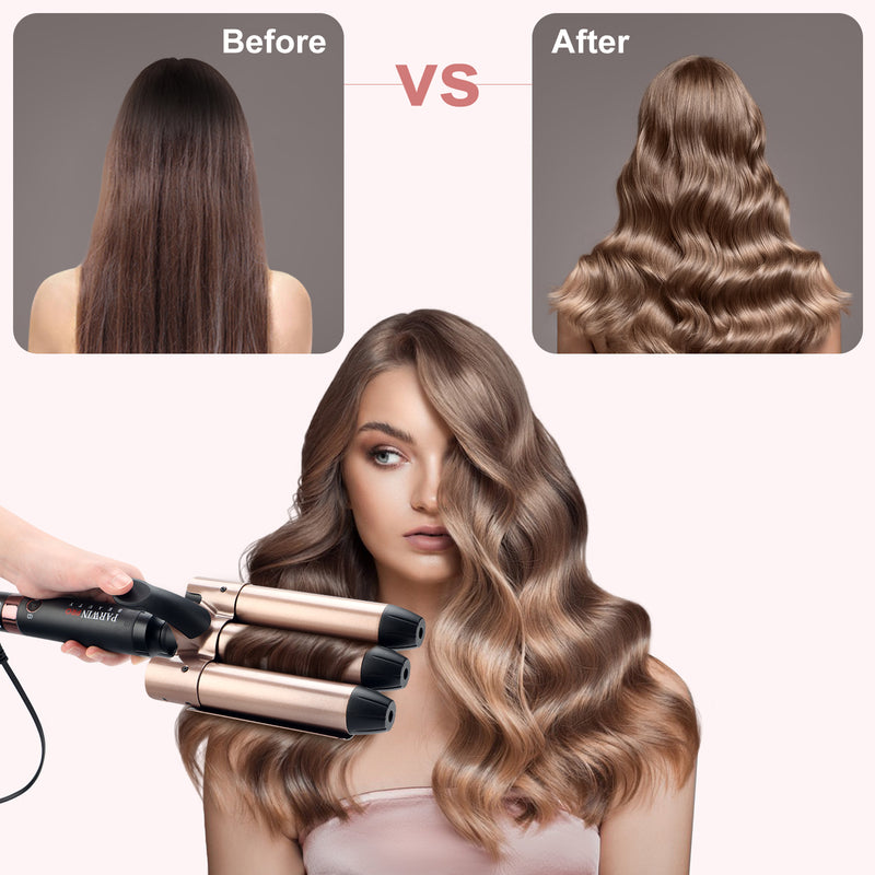 4-in-1 Beach Waver Curling Iron Set