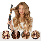 7 in 1 Lockenstab mit Verschiedenen Aufsätzen Set, PARWIN PRO BEAUTY Lockenstab für Große und Kleine Locken, Curling Iron mit 7 Stäben, 100-230℃ Einstellbare Temperatur, mit LCD Display, mit Handschuh